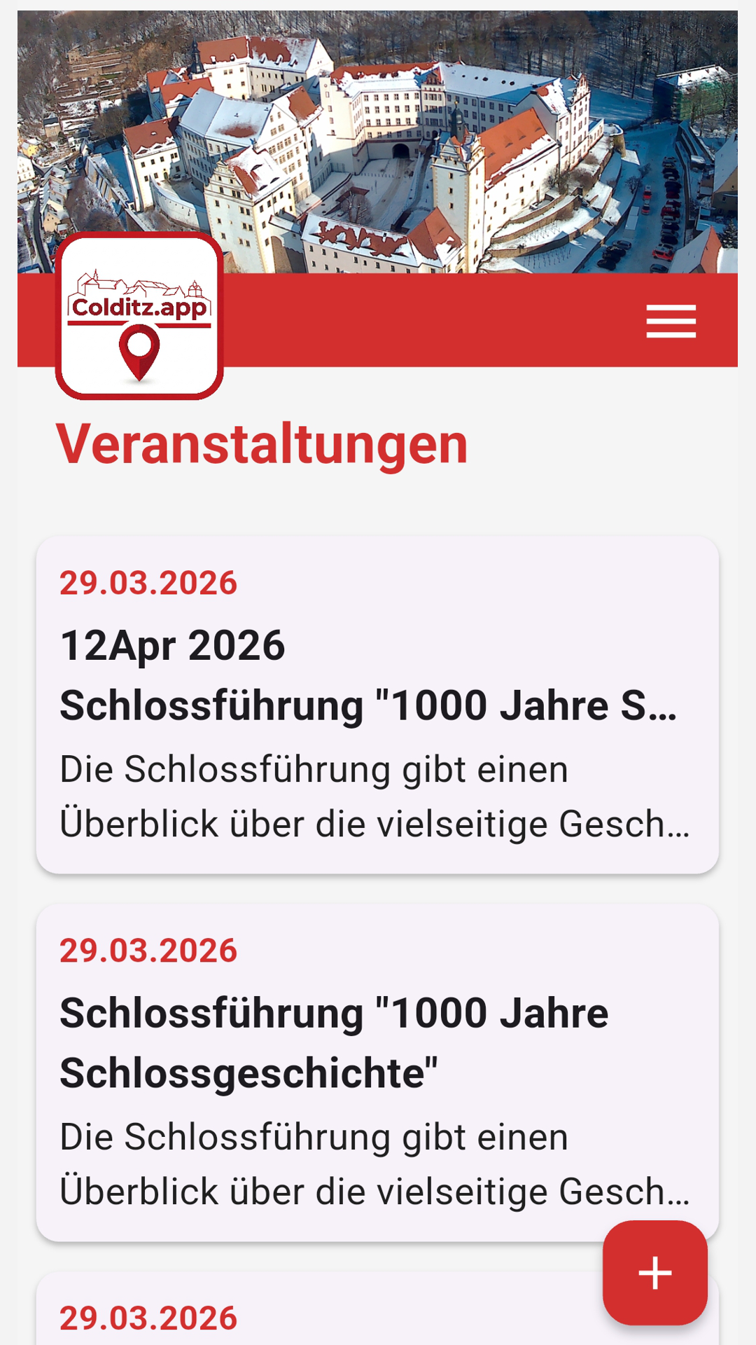 Veranstaltungskalender Colditz Events